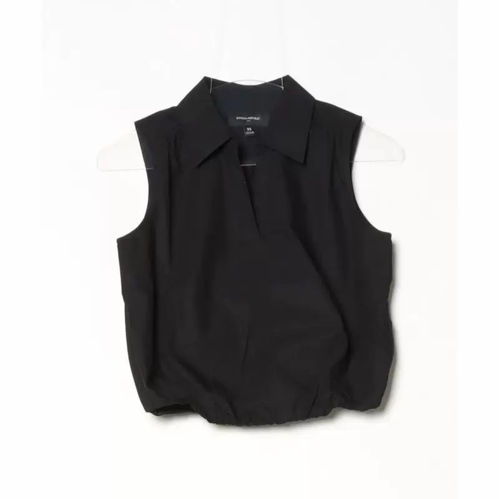 Banana Republic Black Sleeveless Blouse